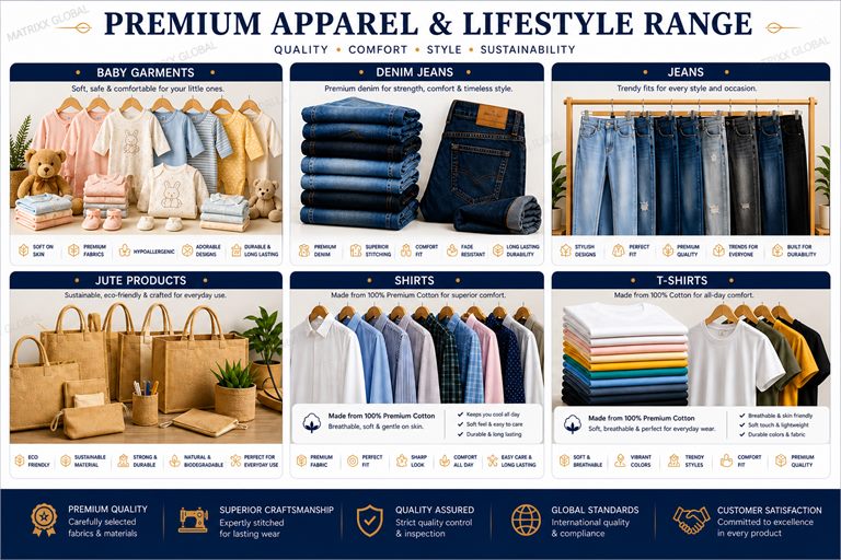 Garments and apparels